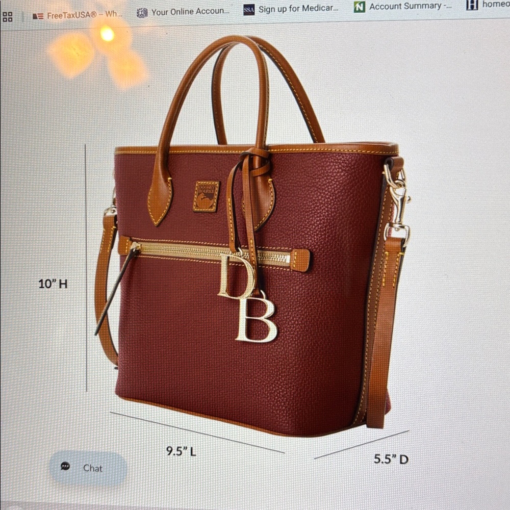 Dooney & Bourke Dandelion Handle Tote with wallet - Picture 7 of 9